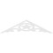 Ekena Millwork Pitch Austin Architectural Grade PVC Gable Pediment, 48"W x 12"H x 1"P (6/12) GPP048X012X100AUS - alternate 5
